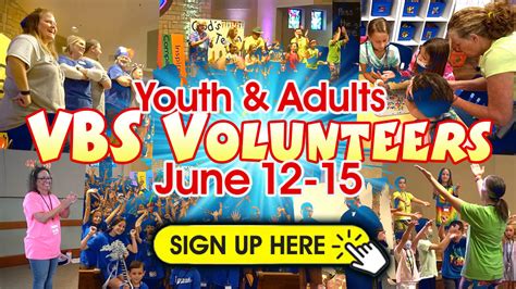 VBS Volunteer Sign Ups Suncreek UMC