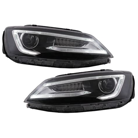 Faruri Led Drl Dual Beam Lens Compatibil Cu Vw Jetta Mk Vi