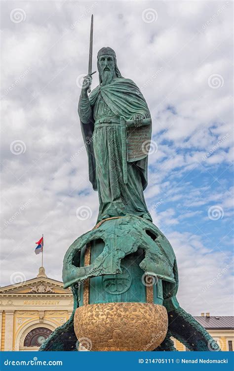 Monument To Stefan Nemanja In Sava Square Editorial Photo Image Of