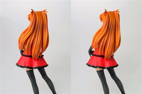 セガ エヴァ プレミアムフィギュア ゴシック・ナイト アスカ レビュー 3dの立体視でフィギュアを眺めるブログ（空き家）