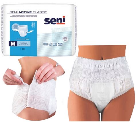 SENI CLASSIC PAMPERSY PIELUCHY DLA DOROSŁYCH M 10 12033743684 Allegro pl