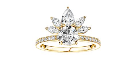 Bague Or Jaune Diamant Everbloom Pav E Gemmyo