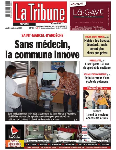 La Tribune de Montélimar N455 du 08 septembre 2022 à télécharger sur iPad