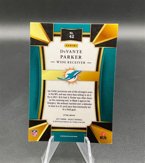 Panini Select Concourse Silver Prizm Devante Parker For Sale