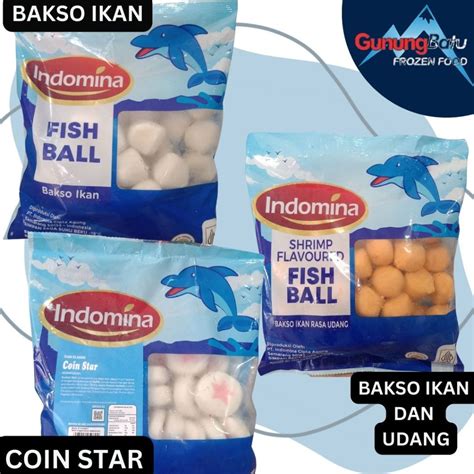 Jual Indomina Olahan Ikan Bakso Ikan Coin Star Bentuk Ikan Bentuk Udang