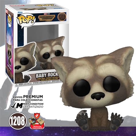 Funko Pop Marvel Guardianes De La Galaxia 3 Bebe Rocket 1208