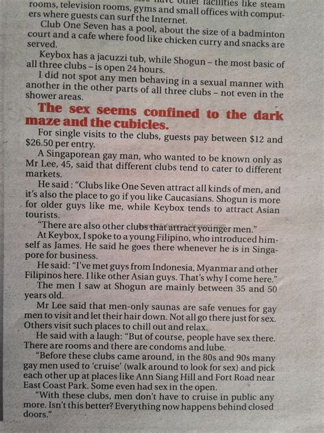 Singapore Hallsters A Reporter Goes Undercover In Singapore Gay Sex Saunas