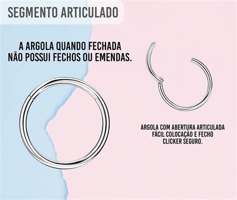 Tipos de Fechos de Piercing de Argola Eu Curto Acessórios