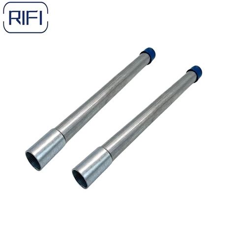 Rigid Rmc Imc Pre Galvanized Electrical Conduit Pipe With Coupling And Blue Cap Imc Pipe And