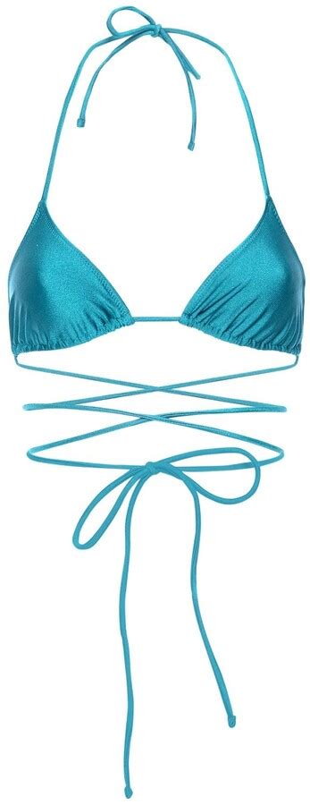 Tropic Of C Praia Long Cord Triangle Bikini Top Shopstyle Two Piece