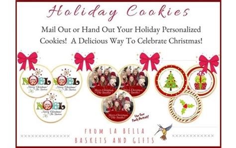 Personalized Holiday Cookies By Designz By Diane La Bella Baskets In