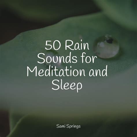 Rain Sounds For Meditation And Sleep Album By Spa Spotify