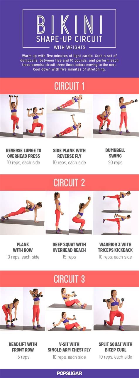 This Printable Circuit Workout Tones Every Inch Gym Workout And