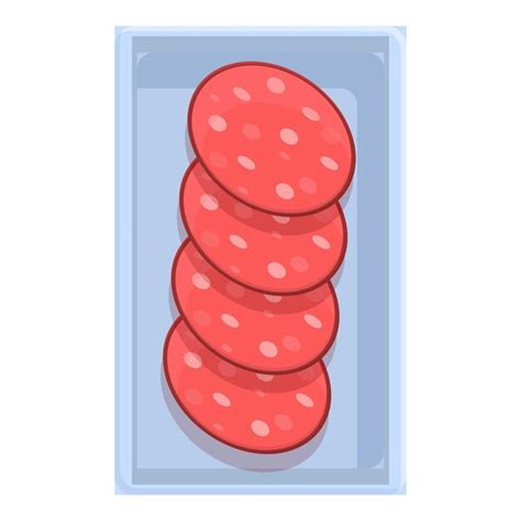 Premium Vector Sausage Airline Food Icon Cartoon Of Sausage Airline