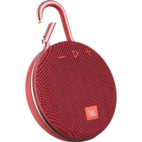 Customer Reviews JBL Clip 3 Portable Bluetooth Speaker Fiesta Red