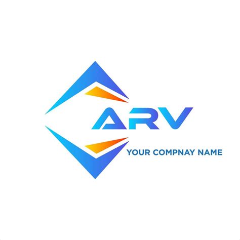 Arv Abstract Technology Logo Design On White Background Arv Creative