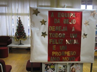 Bejd Biblioteca Escolar Jo O De Deus A Decora O De Natal Da Biblioteca