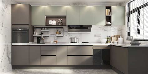 Modern Gray Kitchen Cabinets