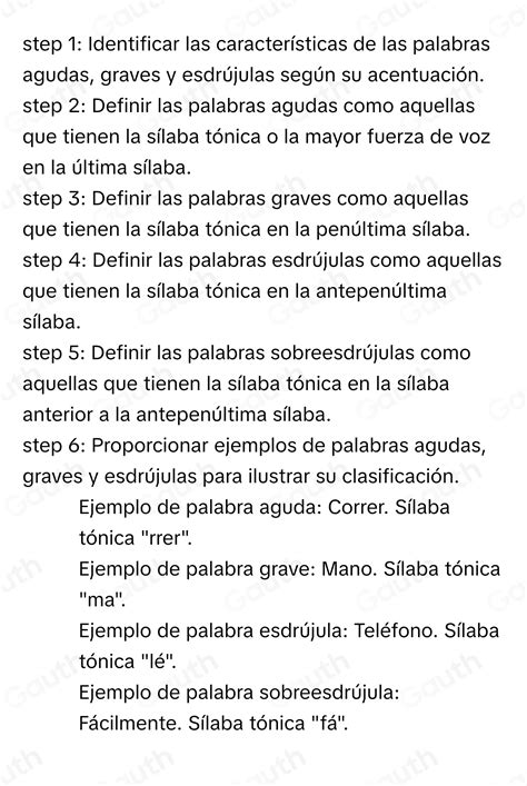 Palabras Agudas Graves Y Esdrujulas Ejemplos 1