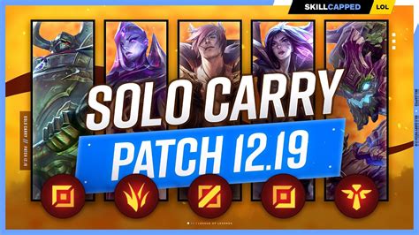 Best Solo Carry Champions For Every Role In Patch League Of