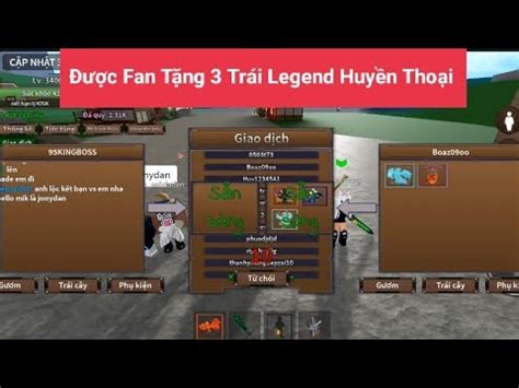 Roblox King Legacy C Fan T Ng Tr I Legend Huy N Tho I Youtube