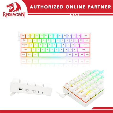 Redragon K W Rgb Pro Pro Draconic Wireless Rgb Mechanical Keyboard