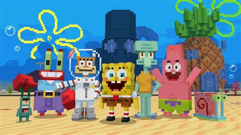 Bob Esponja E Companhia Chegam Oficialmente Ao Minecraft J Assistiu