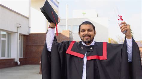 Indian Student Graduating High School, Celebrating Academic Achievement Stock Footage - Video of ...