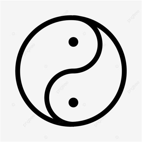 Yin Yang Symbol Chinese Opposite Peace Equilibrium Sign Png And