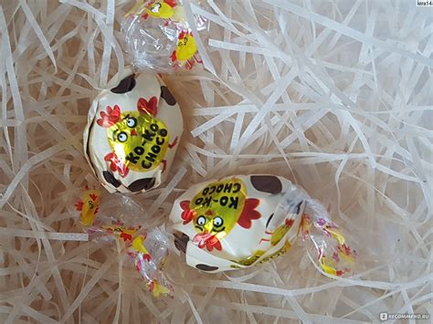 Конфеты ROSHEN KO-KO CHOCO White - «Сладкие чудо-яйца » | отзывы