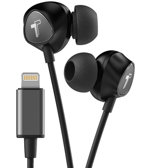 Iphone Earphones With Mic And Volume Control Remote In Black Encased