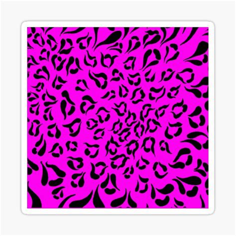 Leopard Hot Pink Sticker For Sale By Rootzero Redbubble