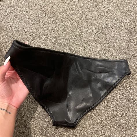 Perfect Condition Triangl Black Leather Bikini Ive Depop