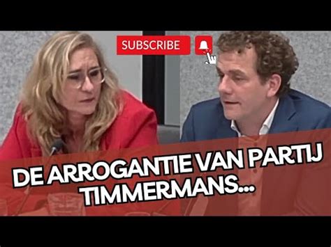 Pvv Er Confronteert Partijgenoot Timmermans Met Zijn Arrogantie Youtube