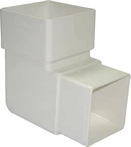 Floplast Mm Square Downpipe Degree Offset Bend White Amazon