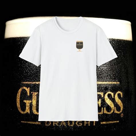 Guinness Pint T Shirt Unisex Softstyle Stout Ale Tee Ireland Dublin St