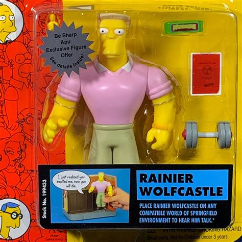 New Rainier Wolfcastle Simpsons Playmates Wos Series 11 Action