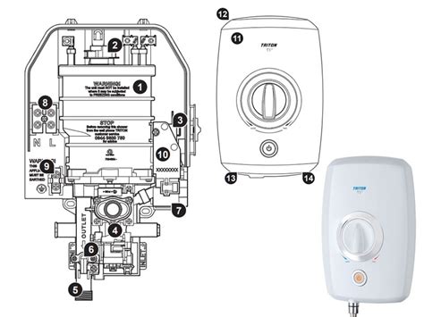 Triton T1 Electric Shower Shower Spares And Parts Triton T1