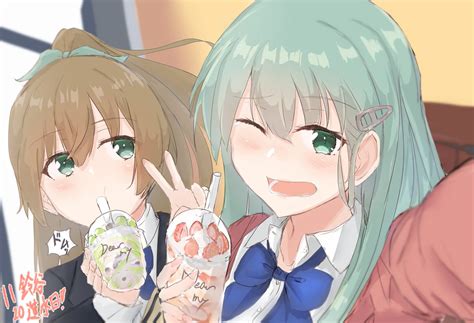 艦これ「鈴谷進水日なのでハピバカフェで自撮り 艦これ 鈴谷進水日 」 夏野 菜。のイラスト