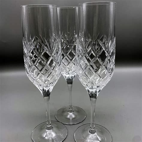 Lot 68 Royal Doulton Crystal Champagne Flutes SLOCAL Estate