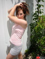 GND Ruby Flashing Her Pussy Outdoors In A Skirt Photos