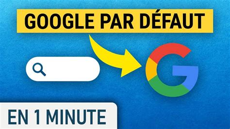 Définir Google comme moteur de recherche par défaut sur Chrome YouTube