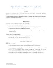 CPCCBC4018 Task 6 Assessor S Checklist Docx Workplace Assessment