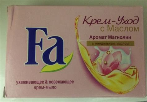 Мыло Fa Крем-уход с миндальным маслом Аромат Магнолии - «Приятный ...