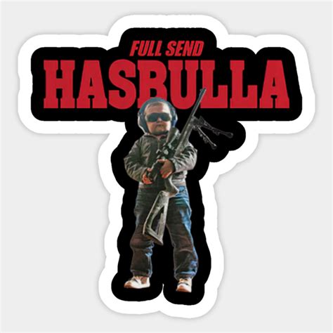 hasbulla full send merch - Hasbulla Full Send Merch - Sticker | TeePublic