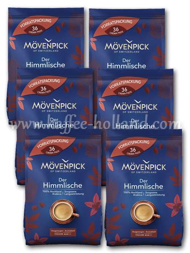 Mövenpick der Himmlische 6x36 Pads Kaffee Holland