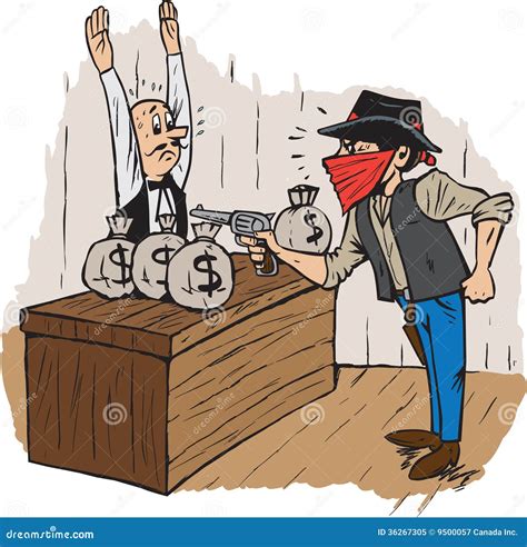 Bank Robbery Stock Illustrations 3284 Bank Robbery Stock