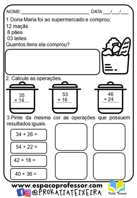 Atividades Ano Alfabetiza O Matem Tica Prontas Para Imprimir