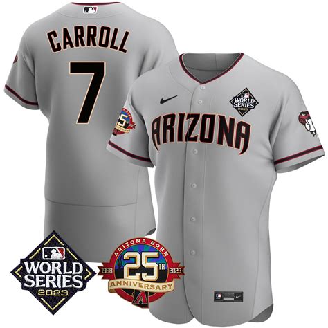 Mens Corbin Carroll Arizona Diamondbacks Jersey World Series