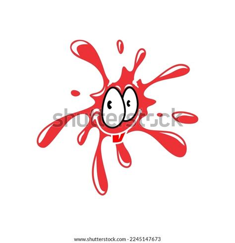 Red Water Splash Character Vector Can Stock Vector (Royalty Free ...